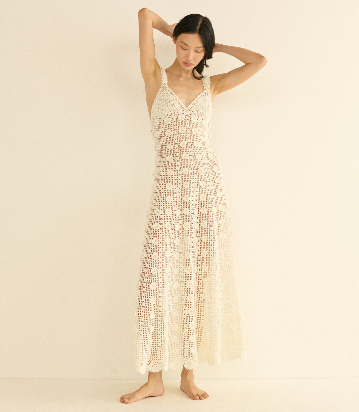 Aristea Dress in Pearl - view 6
