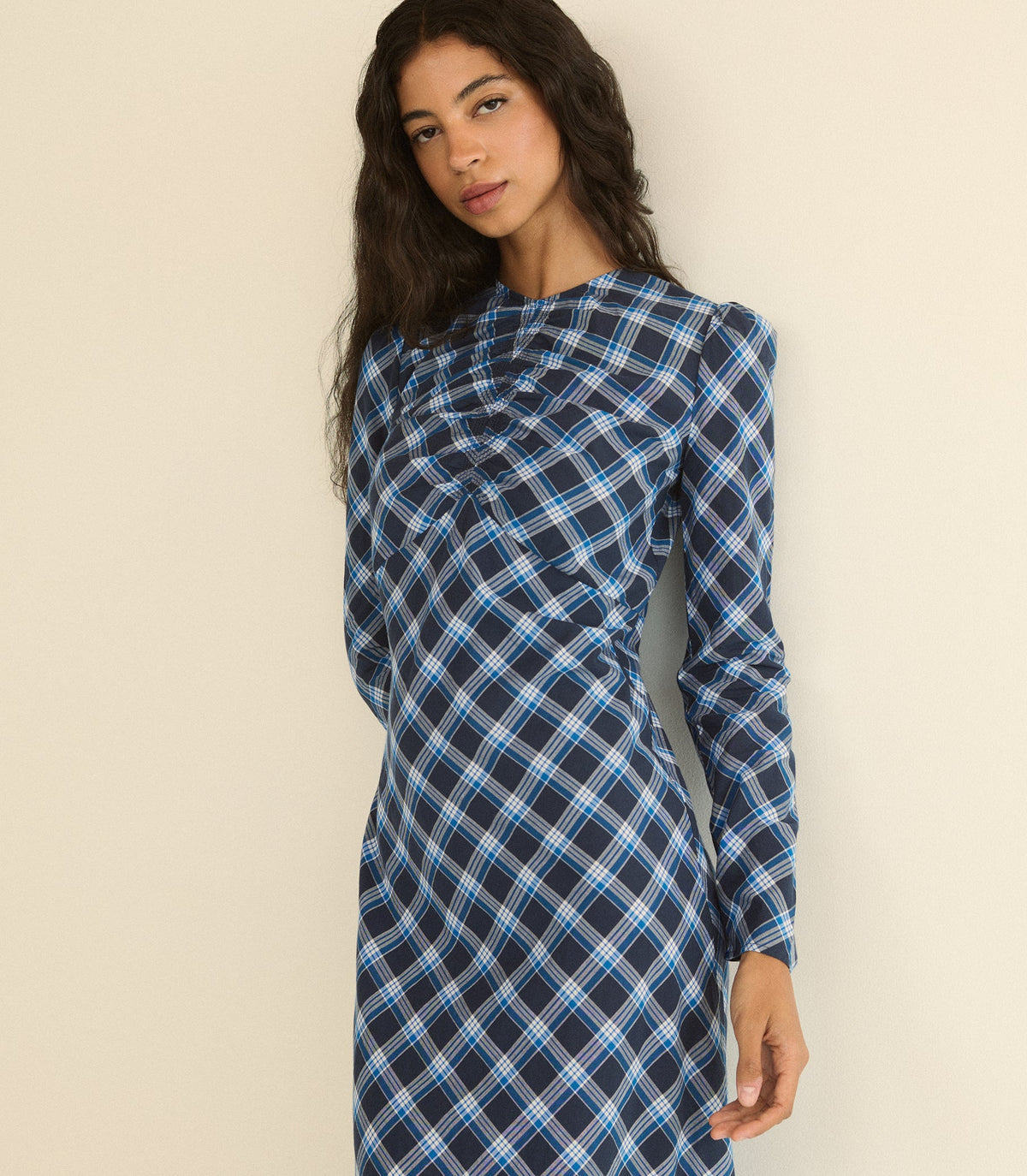 Begonia Dress in Valmont Plaid - view 2