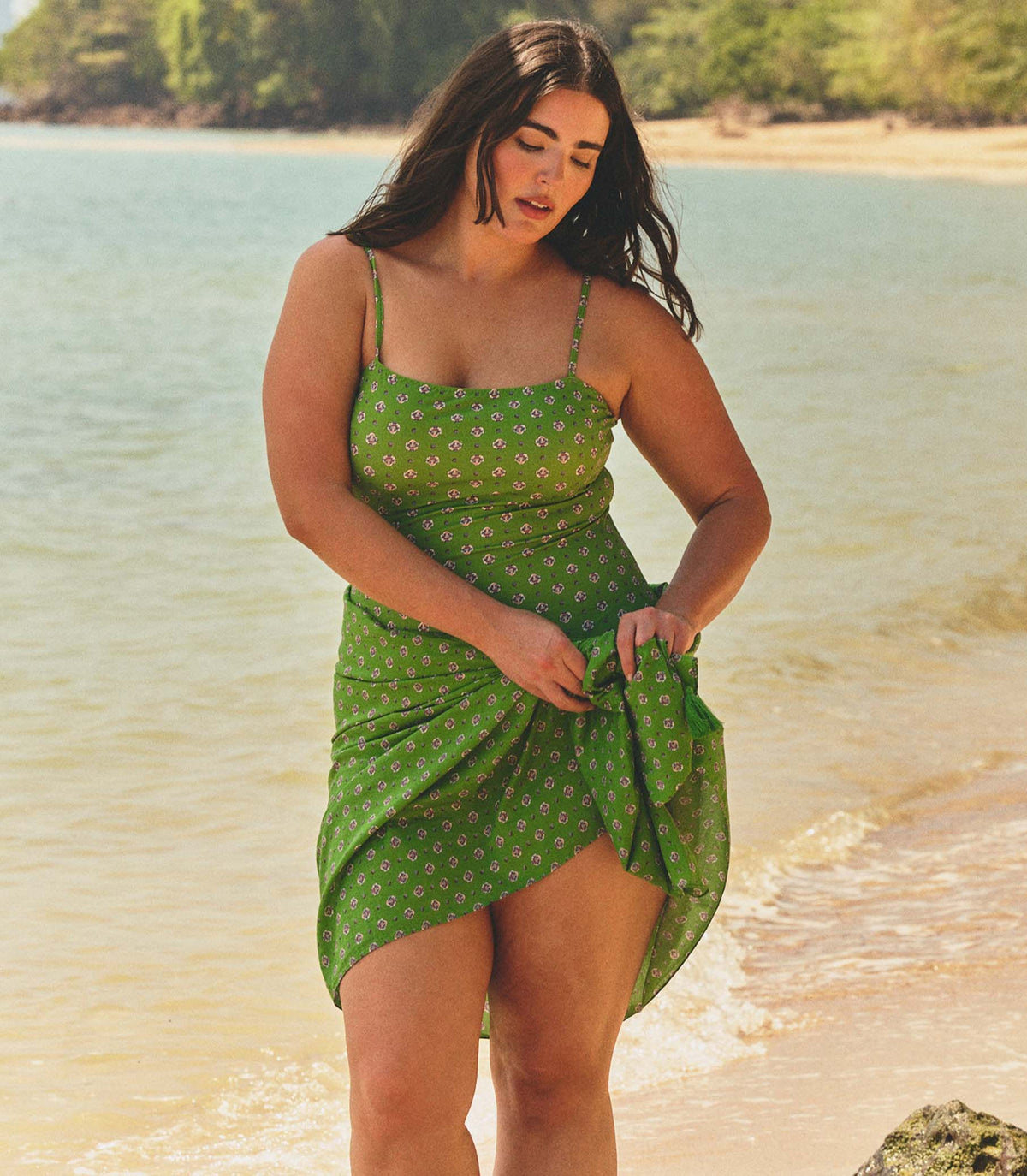 Cascais Sarong in Vert Cadiz Foulard - view 6