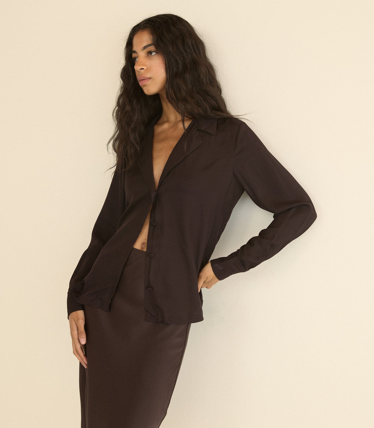 Dorsia Top in Equestrian Brown - view 5
