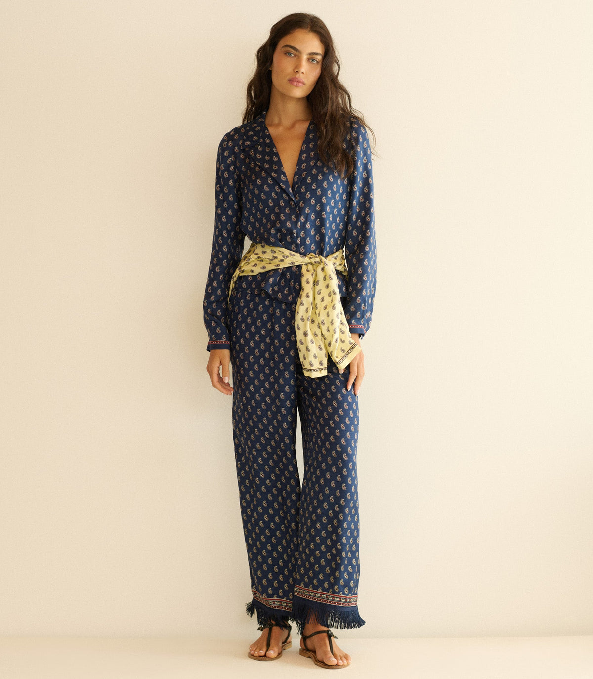 Elene Top in Bleu Taormina Paisley - view 4