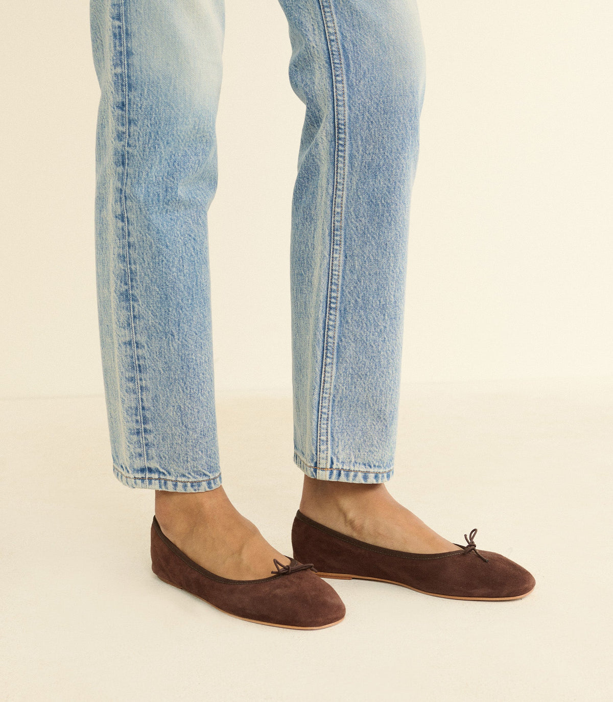 Eleni Mary Jane in Chocolate Suede - view 3