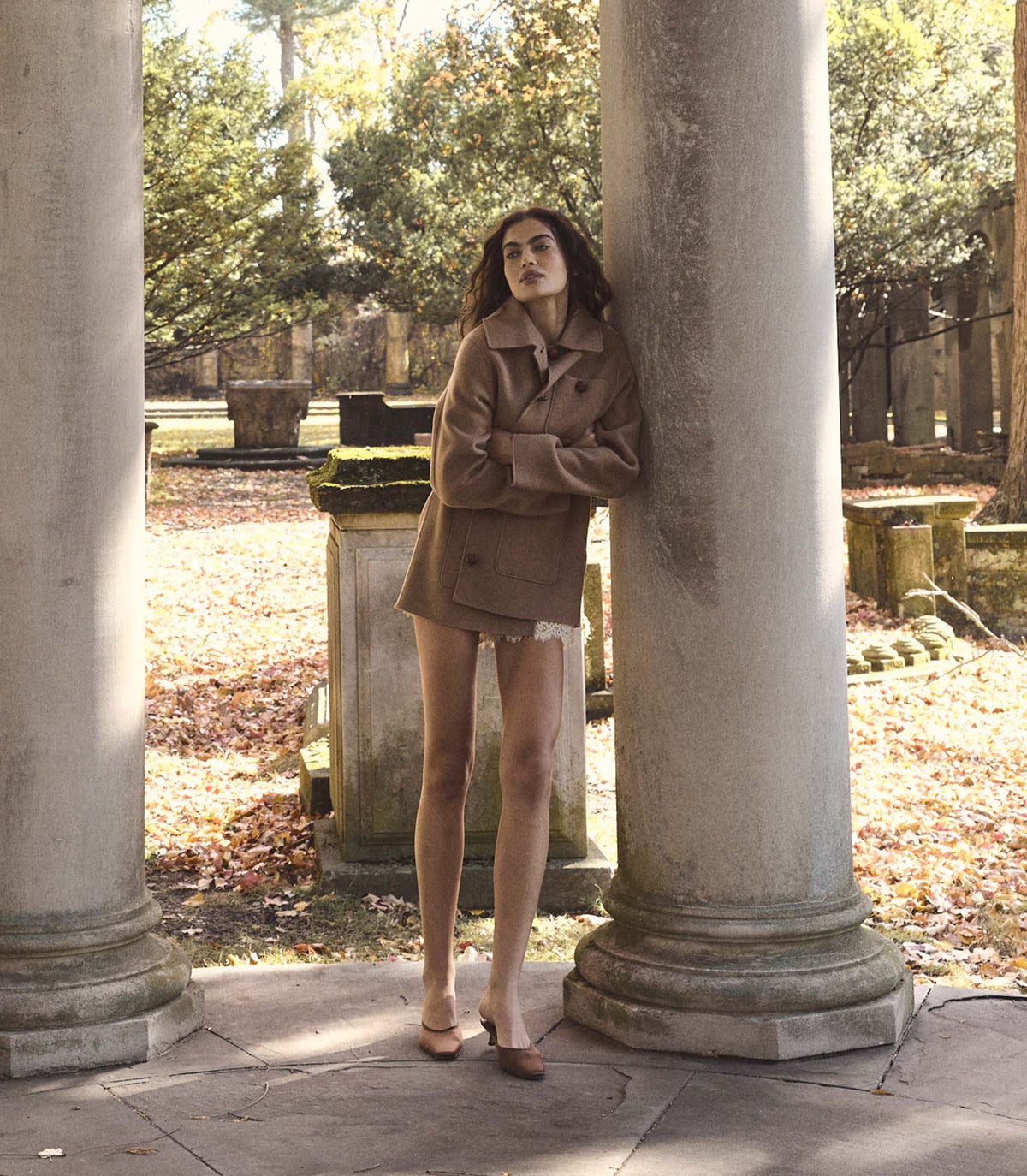 Germain Coat in Light Khaki - view 7