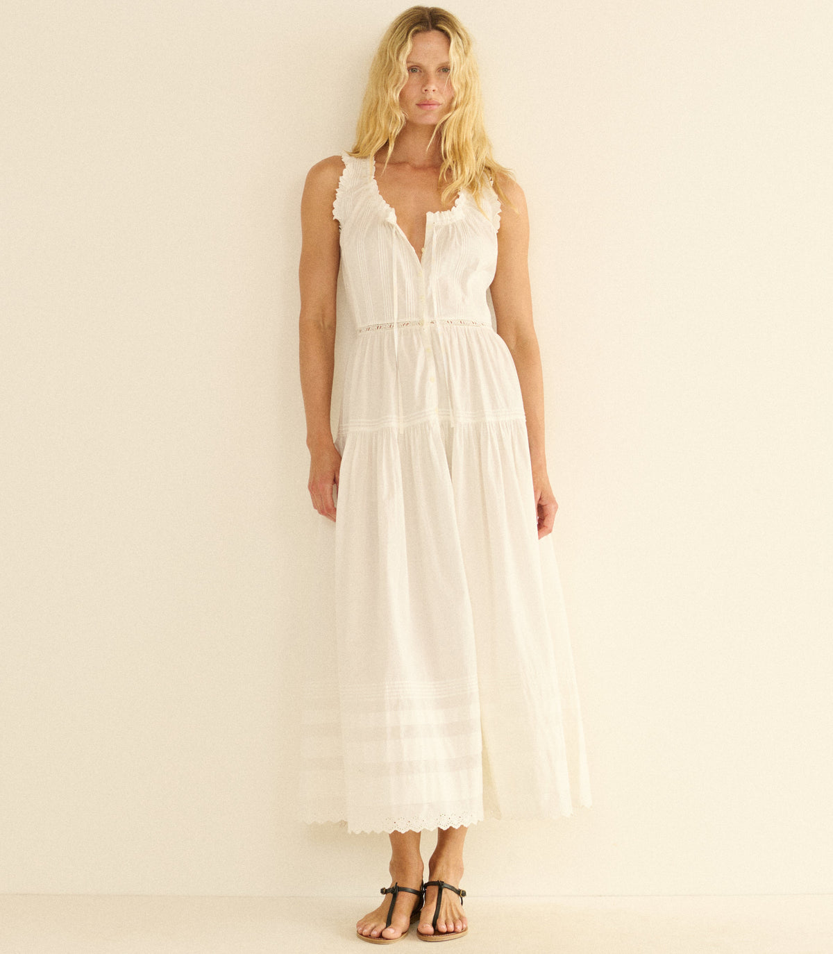 Hortense Dress in Salt - view 4