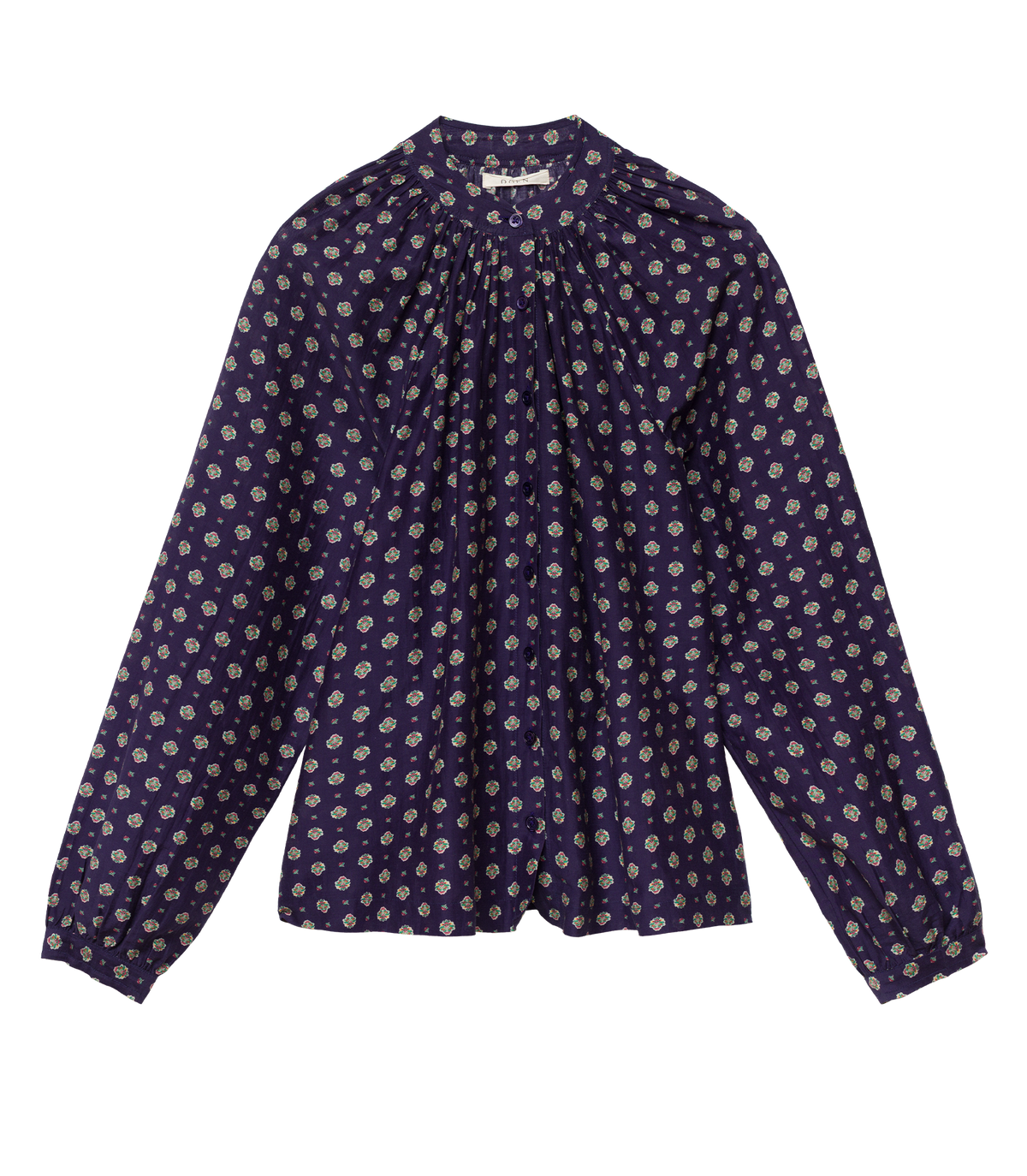 Julienne Top in Navy Cadiz Foulard - view 5
