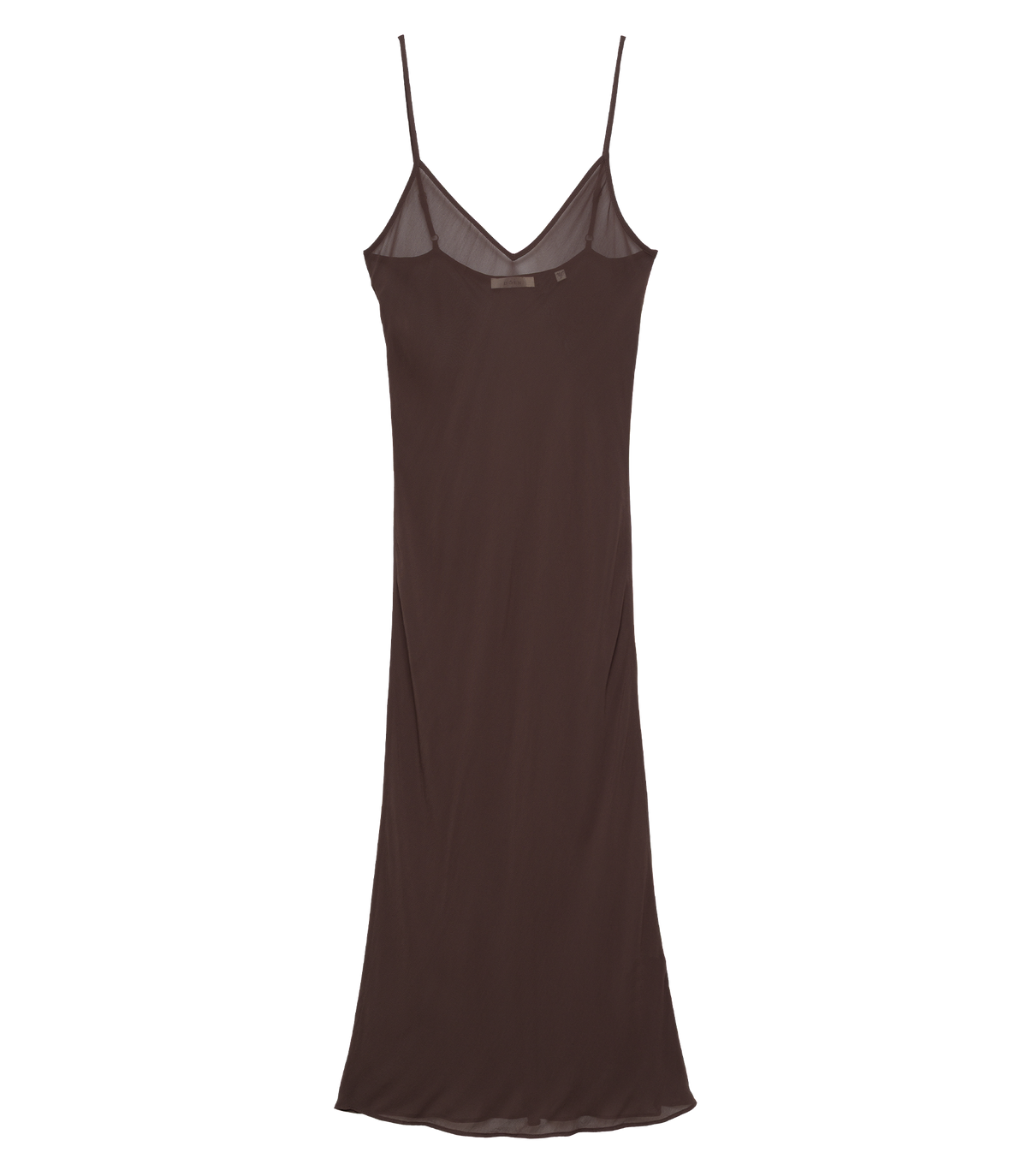 Long Deep V-Neck Slip in Umber - view 6