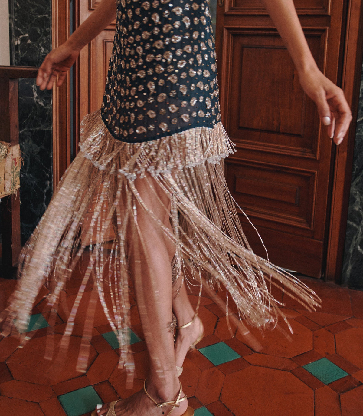 Luminaire Dress in Cours la Reine Paisley - view 6