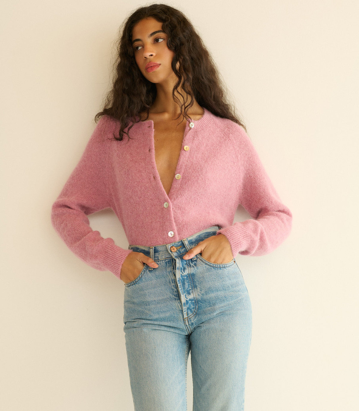 Petra Cardigan in Rosebud - view 1