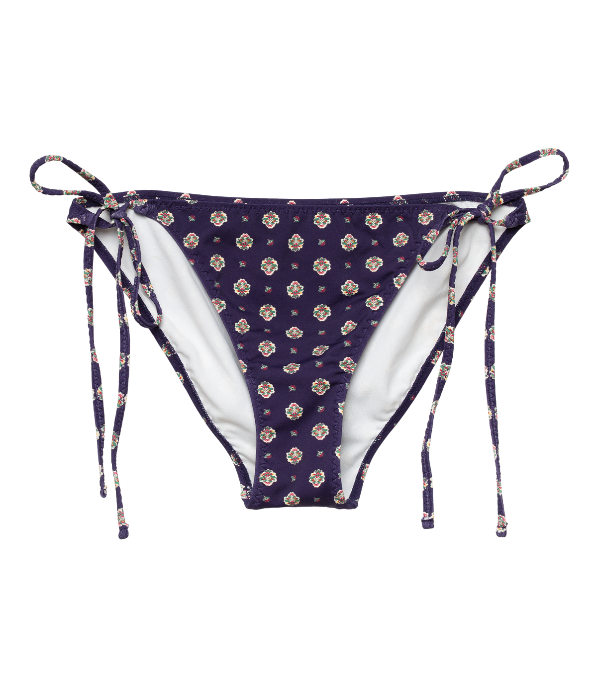 Positano Bikini Bottom in Navy Cadiz Foulard - view 6