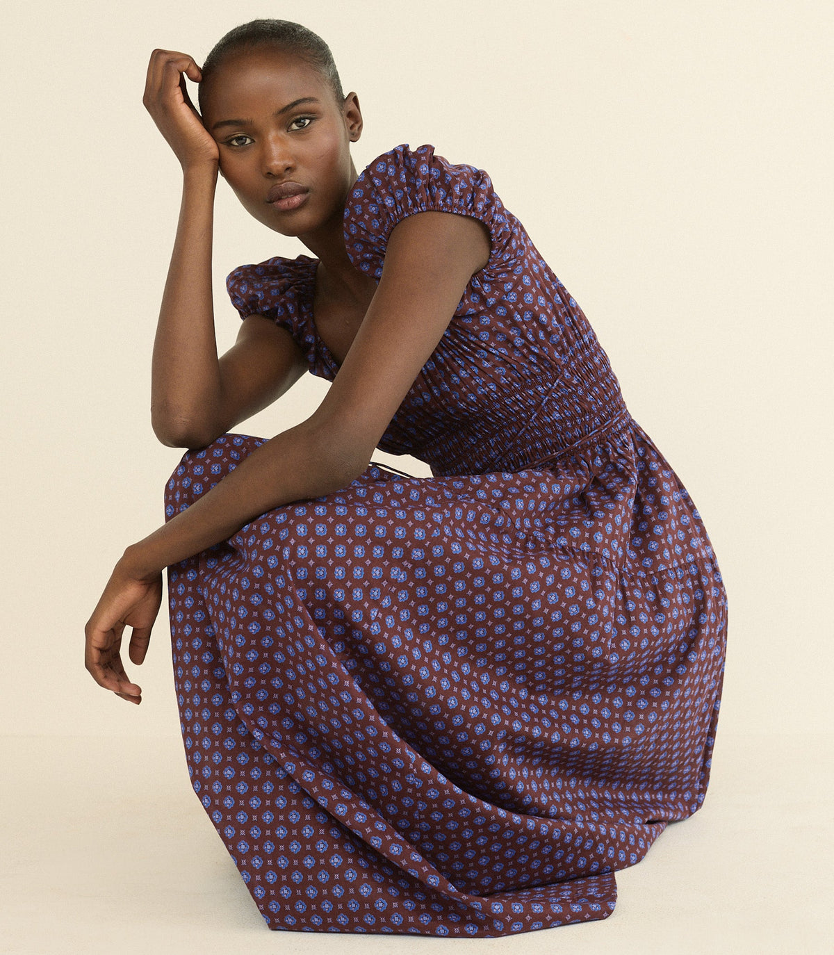 Quinelle Dress in Menorca Foulard - view 7