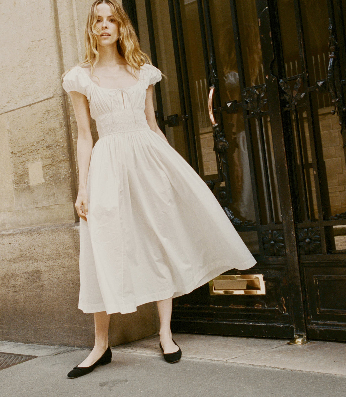 Quinn Dress in Salt - view 2