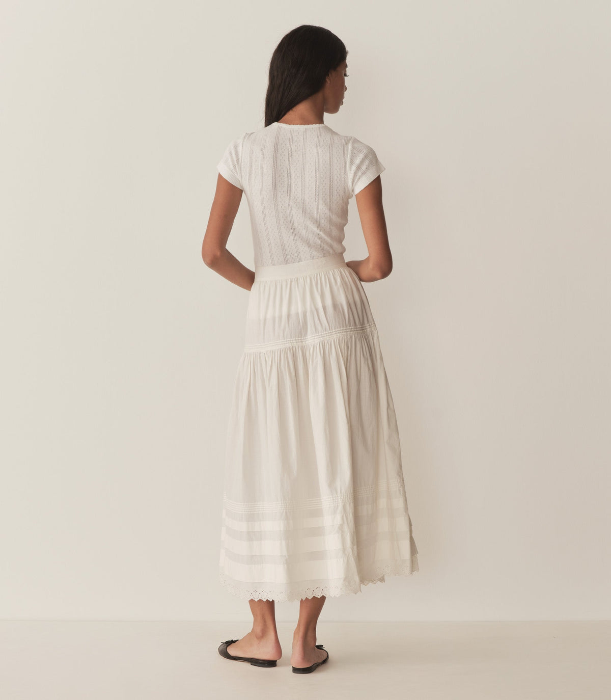 Vivi Tee in Salt Quelle Jolie Pointelle - view 4