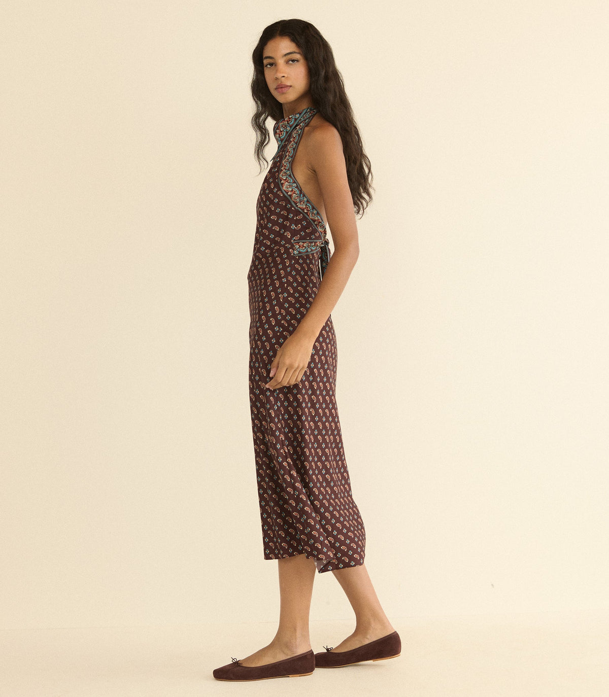 Zilda Dress in Deauville Paisley - view 3