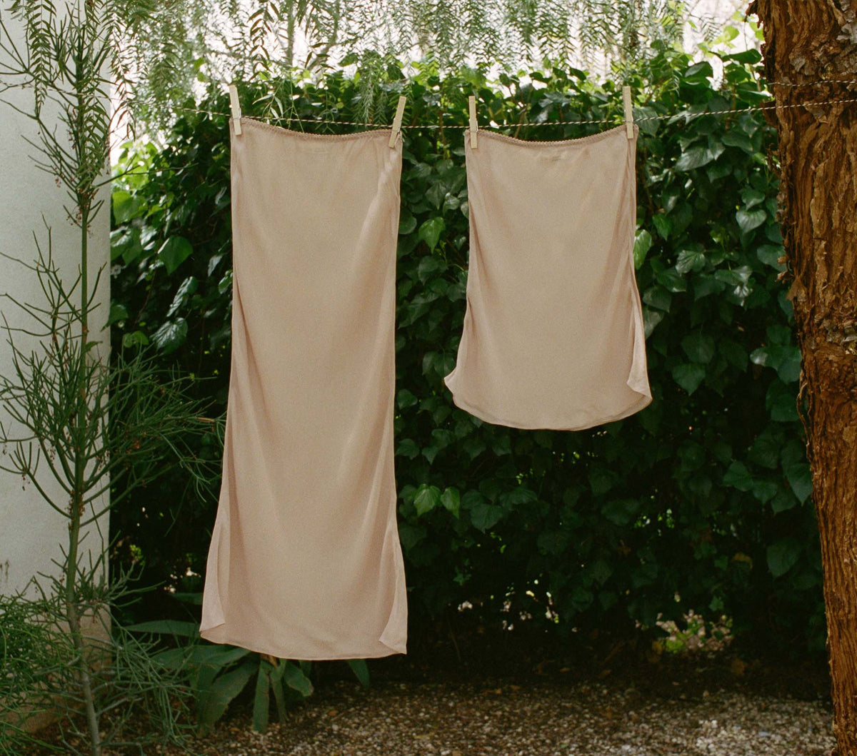 Long Skirt Slip in Conch - view 2