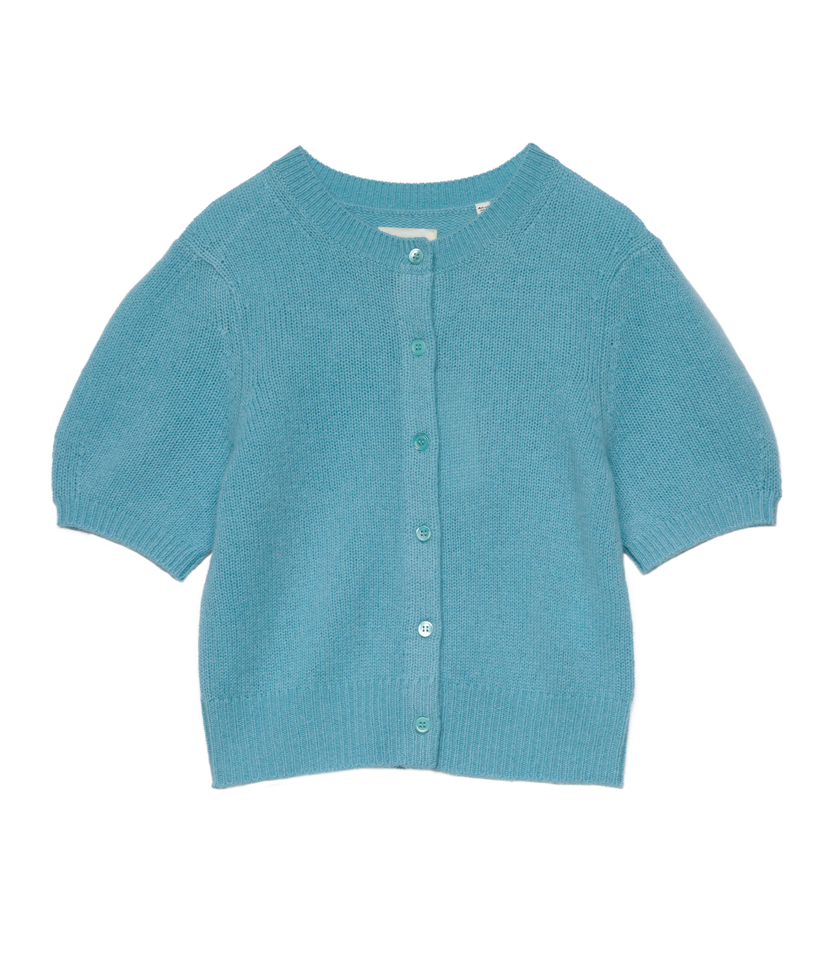 Alesia Cashmere Cardigan in Deep Aquamarine - view 5