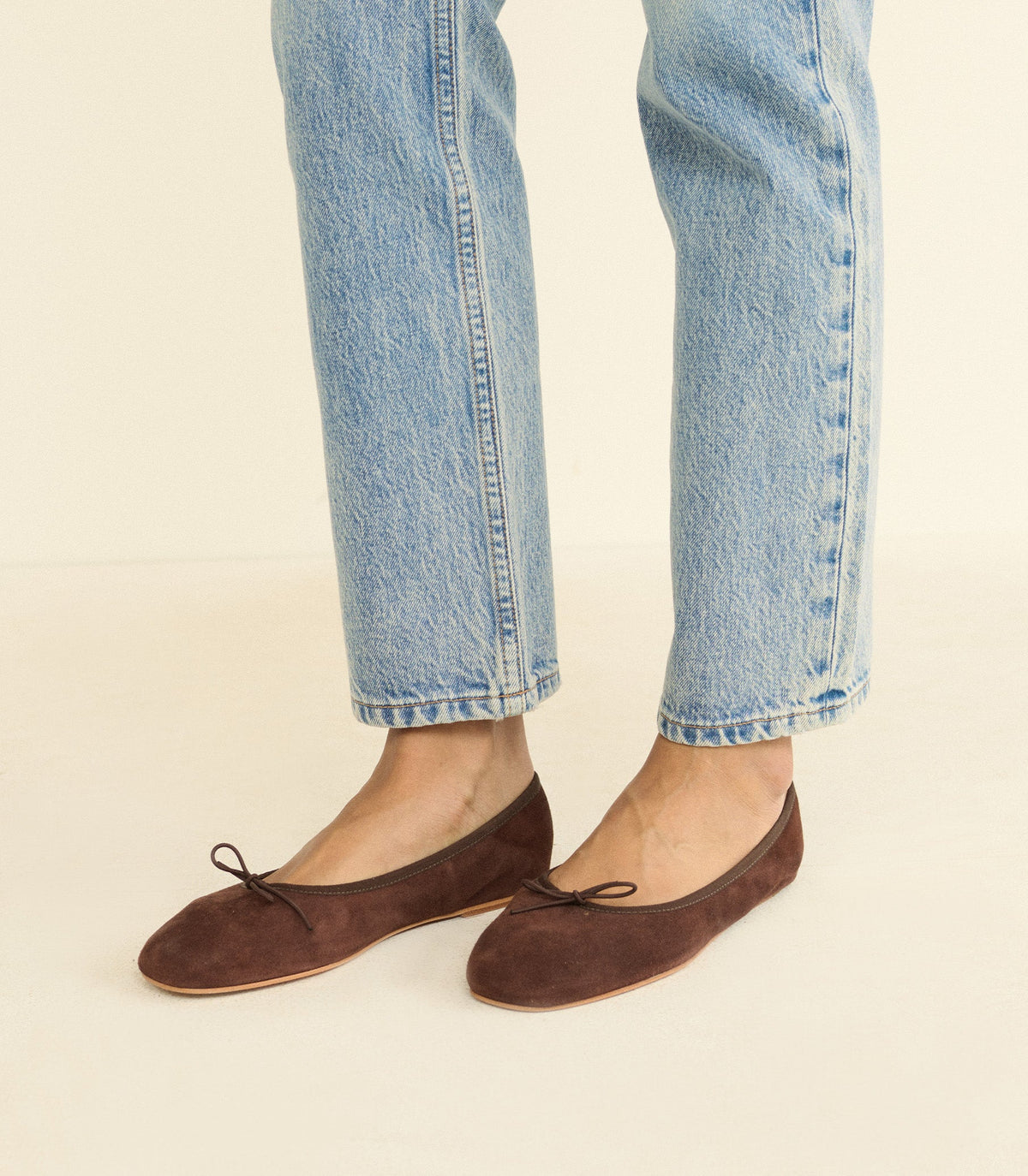 Eleni Mary Jane in Chocolate Suede - view 2