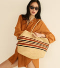 Natural Striped Raffia