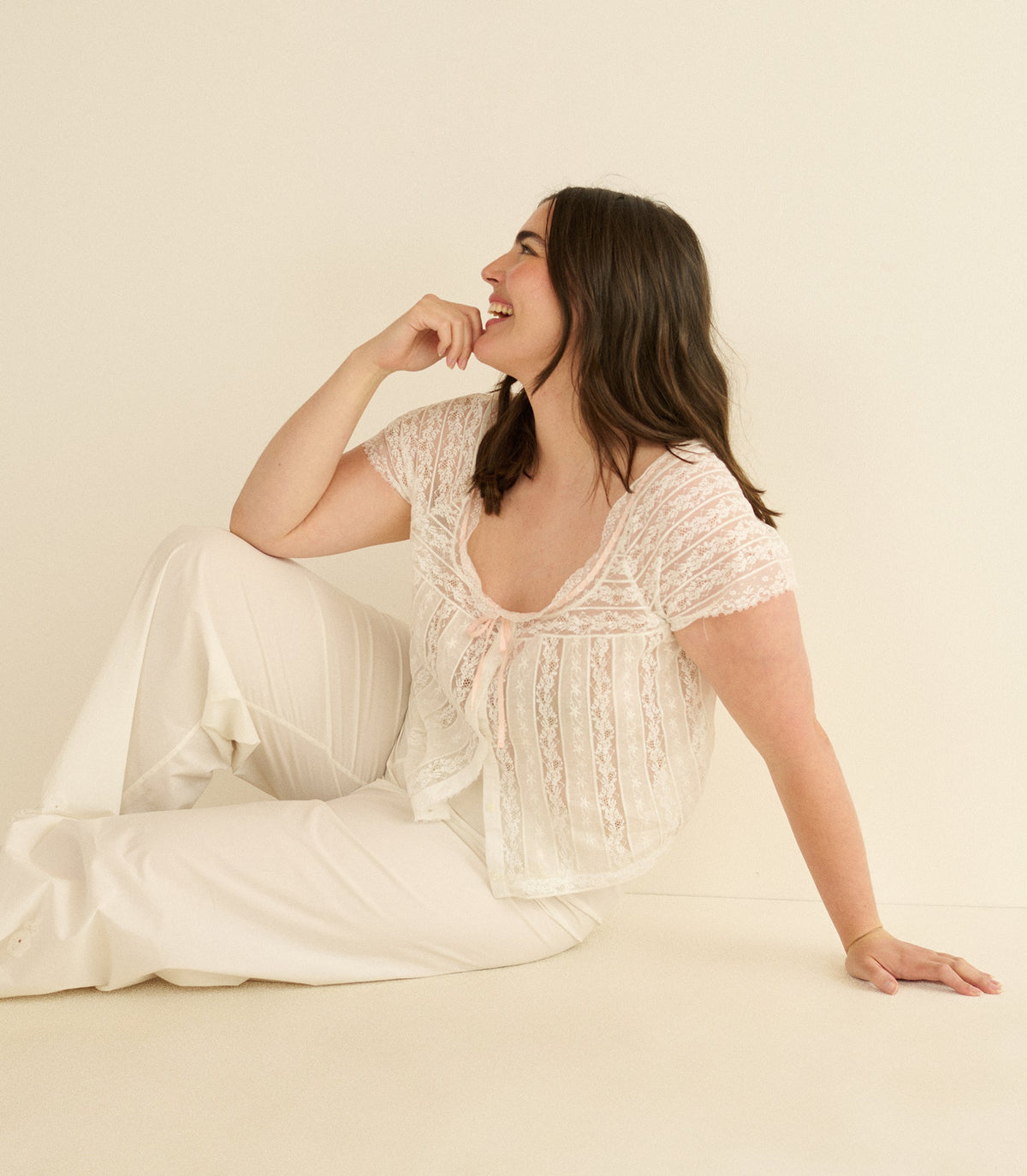 Greta Top in Salt - view 5