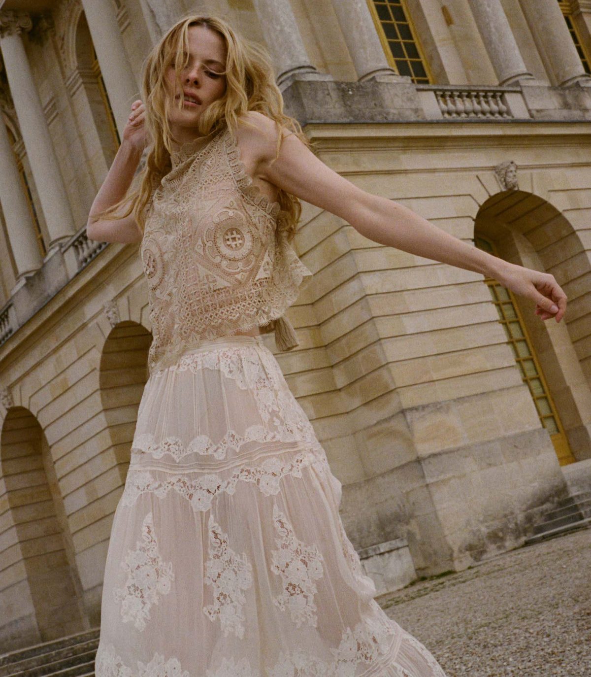 Handkerchief Anniversary Top in Paille - view 3