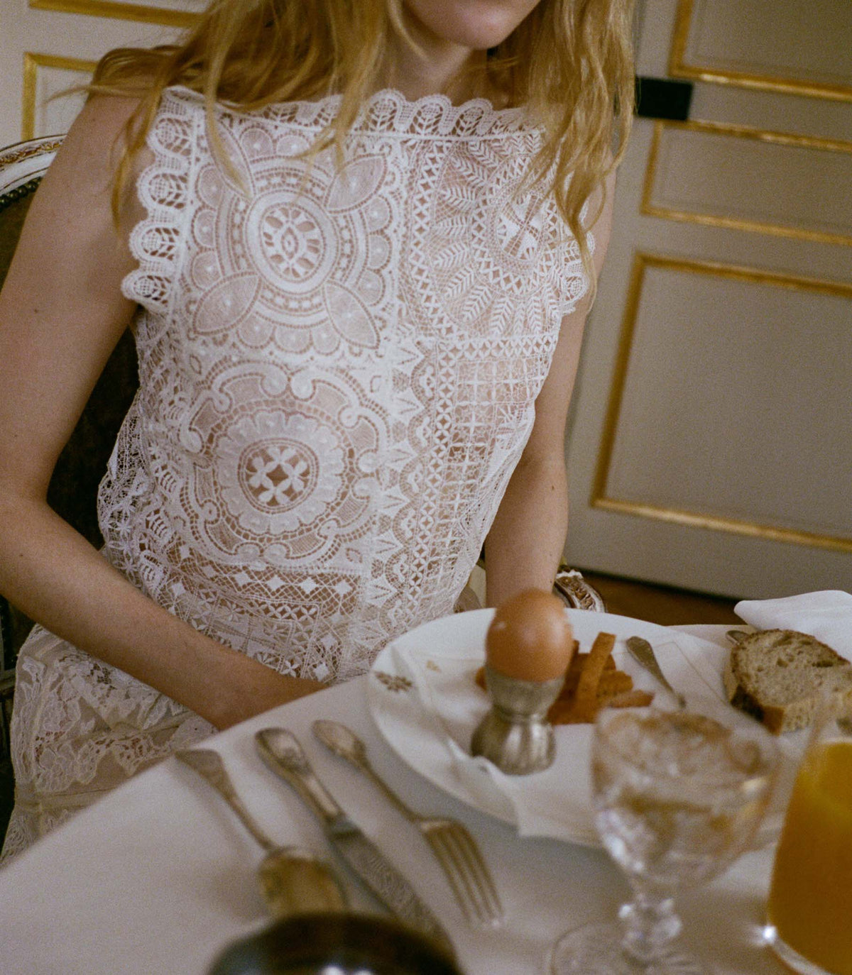 Handkerchief Anniversary Top in Salt - view 6