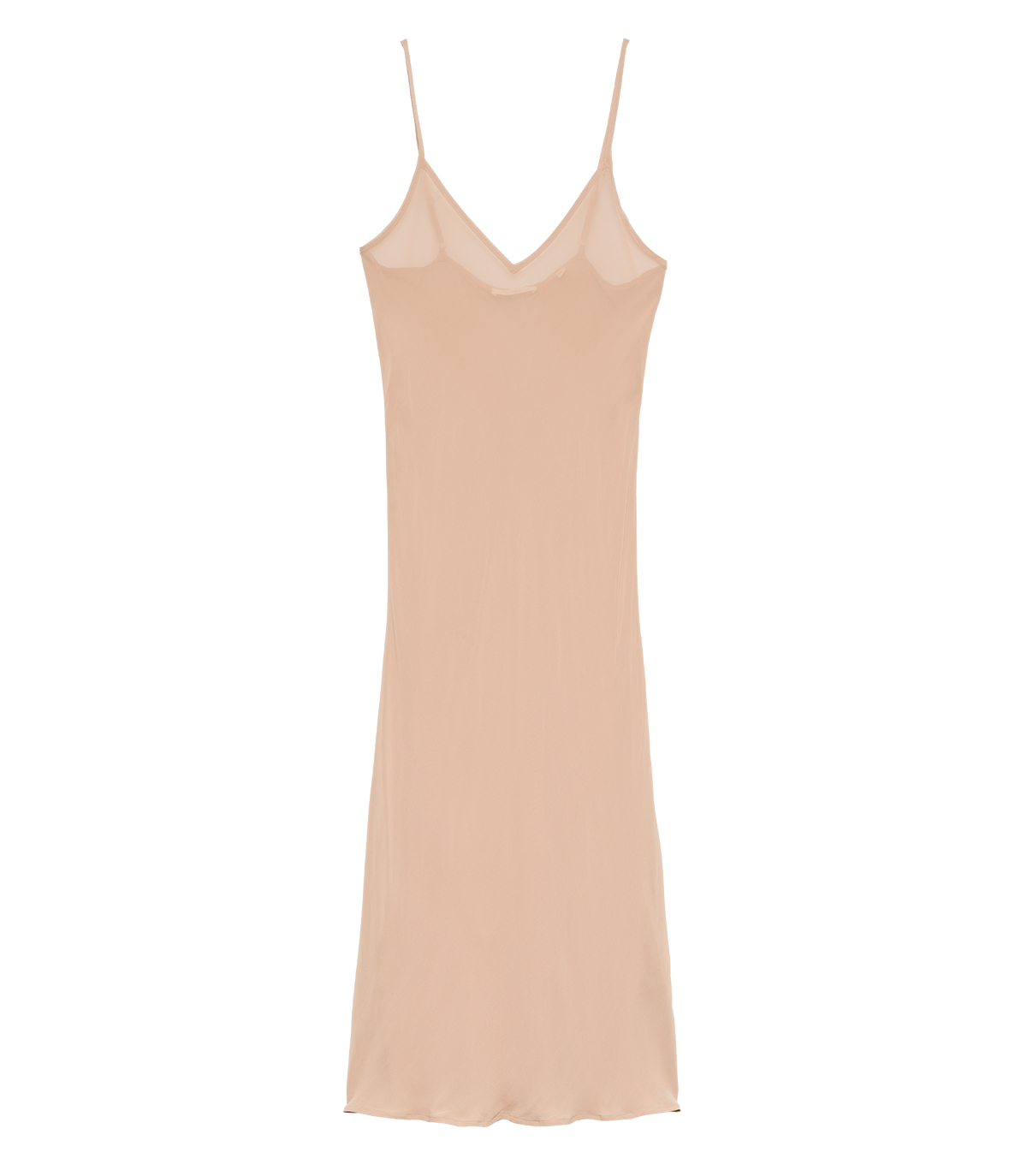 Long Deep V-Neck Slip in Sand Dollar - view 5