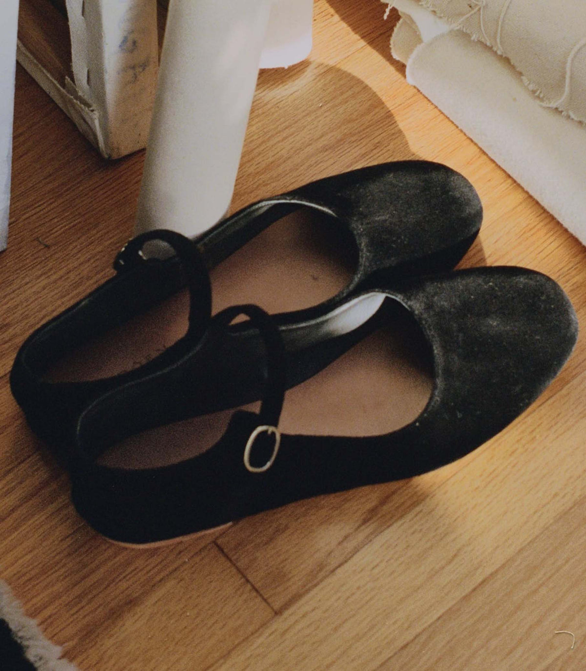 Mary Jane Slipper in Black - view 1