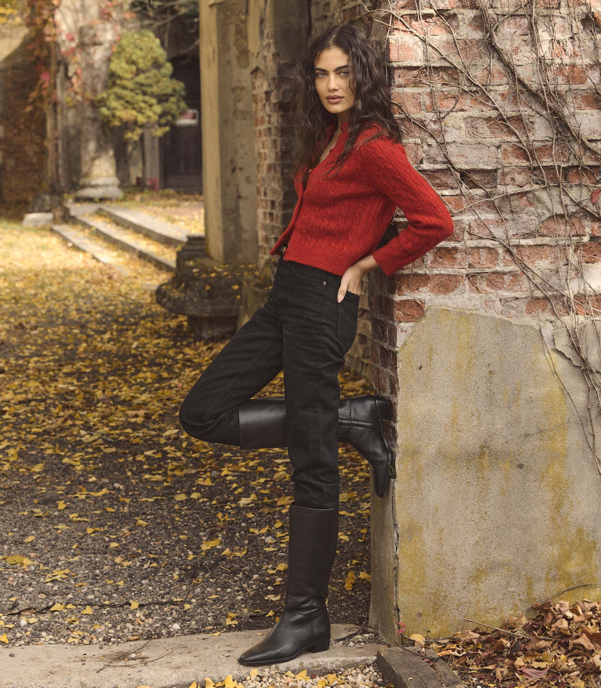 Penrose Cardigan in Cerise - view 2