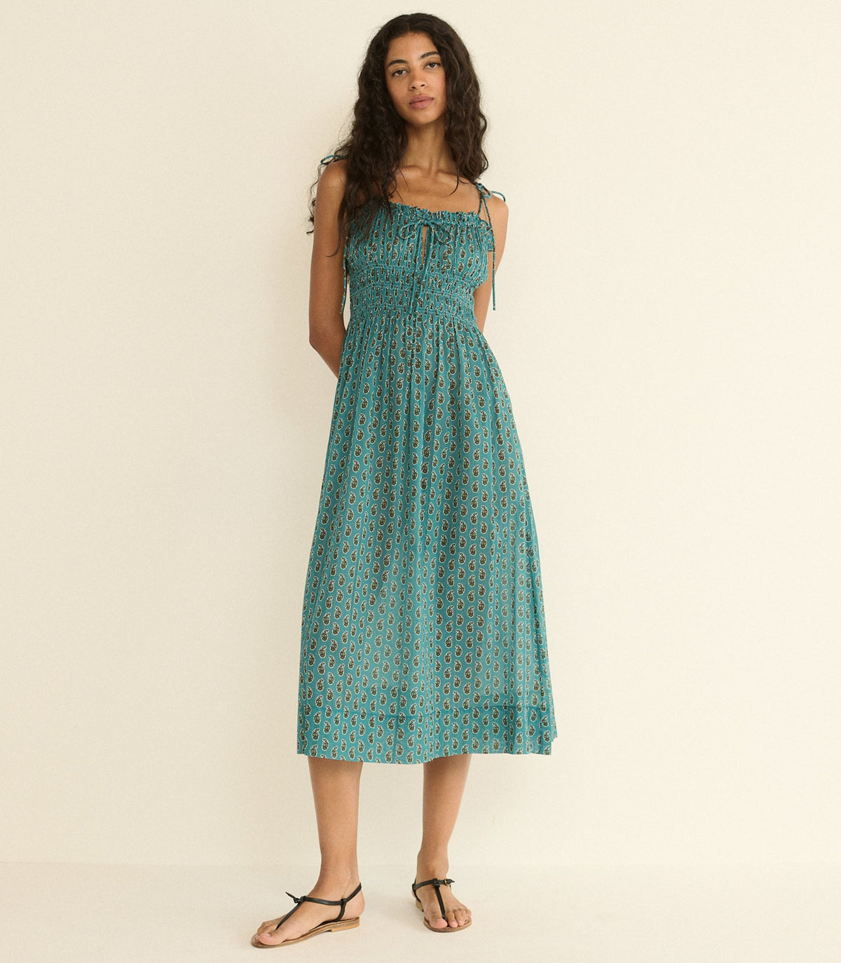 Rhoda Dress in Alba Paisley - view 3