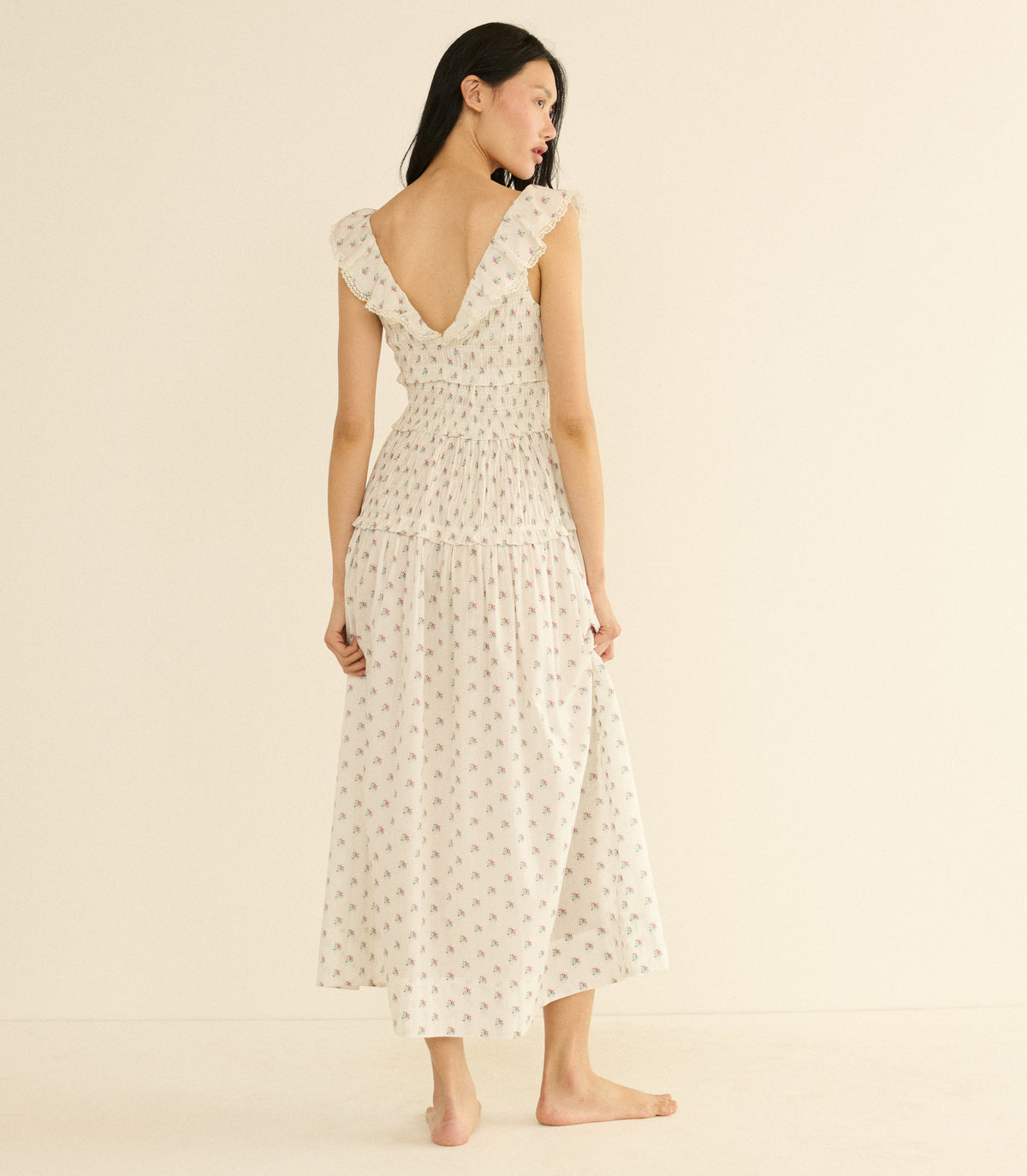 Sorina Dress in Petit Posy Calico - view 4