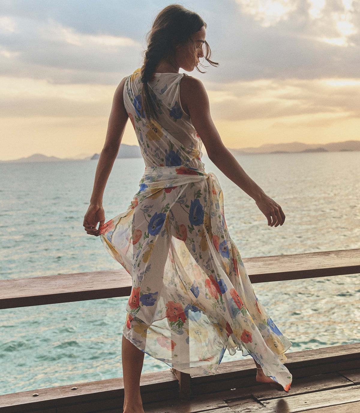Zephirine Dress in Anemone Grove - view 5